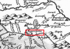 Богородицкая крепость на карте 17 века