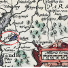 Карта (фрамент). 1607 г. «Atlas Minor, Svecia Et Norwegia etc». Меркатор