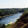 Река Воронеж ниже по течению города Воронеж. Фотография 2010 года.
