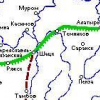 Карта засечных укреплений Темниковской и Тульской черты. Именно на эти рубежи были отброшены иноземцы к 1688-ому году.