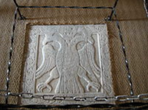 Двуглавый орел во Дворце Агиос Димитриос в Митре (Churche of Mystras AGIOS DEMETRIOS)